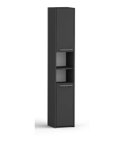 Słupek łazienkowy LUNA 30 cm 2D czarna / antracyt